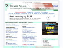 Tablet Screenshot of hot-web-ads.com
